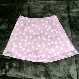 Princess Polly Kenley Mini Skirt Womens 4 Lavender Purple Floral Print NWT